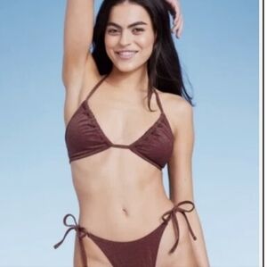 Wild Fable Shimmery Chocolate Bikini